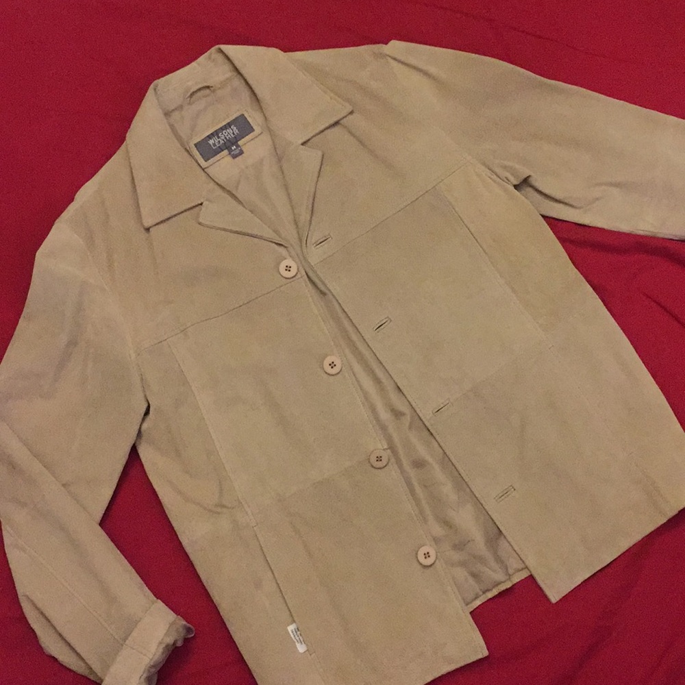 Wilson leather men’s suede jacket